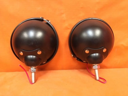 Harley Davidson Black 4.5" Auxiliary Spot Fog Light For Harley Electra Street Glide FLHX FLH