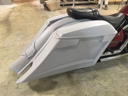 Kawasaki Vulcan & Classic 800 Series 6" Extended Stretched Saddlebags Trendsetter Right Side Cut Out