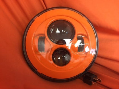 7" DAYMAKER Replacement ORANGE Projector HID LED Light Bulb Headlight Motorcycle Harley