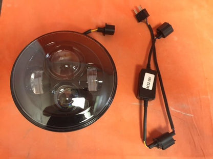 7" DAYMAKER Replacement Black Projector HID LED Light Bulb Headlight Motorcycle Harley