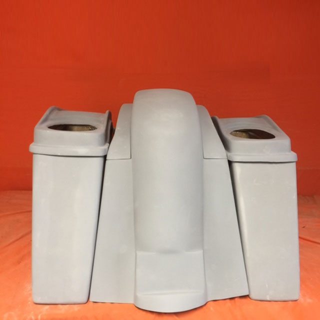Honda VTX 1300 / 1800 4" Extended Stretched Saddlebags   Rear Fender No Cut Outs   Dual 6 X 9 Speaker Lids