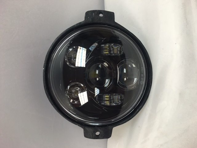 Honda VTX 1300 / 1800 C / R / S - 5 3/4" DAYMAKER Halo Black HID LED Light Bulb Headlight Motorcycle 5.75"   Mount