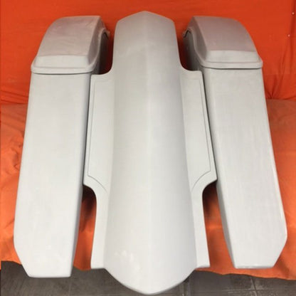 Harley Davidson 6" Trendsetter Extended Saddlebag Fender Kit - No Cut Outs   Lids / 2014 - 2018