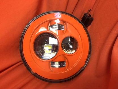 7" DAYMAKER Replacement ORANGE Projector HID LED Light Bulb Headlight Motorcycle Harley