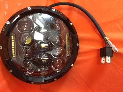 7" DAYMAKER 75W BLACK Projector HID LED Light Bulb Headlight Motorcycle Kawasaki Vulcan Nomad 1500 / 1600
