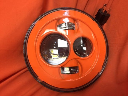 7" DAYMAKER Replacement ORANGE Projector HID LED Light Bulb Headlight Motorcycle Harley