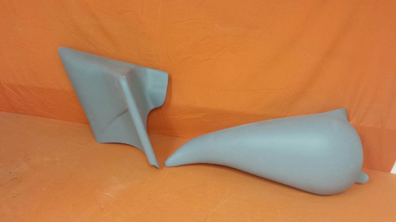 Harley Davidson Stretched Custom Side Covers Tank Shrouds Touring 96 - 08 FLHT, FLHR, FLTR, FLHX