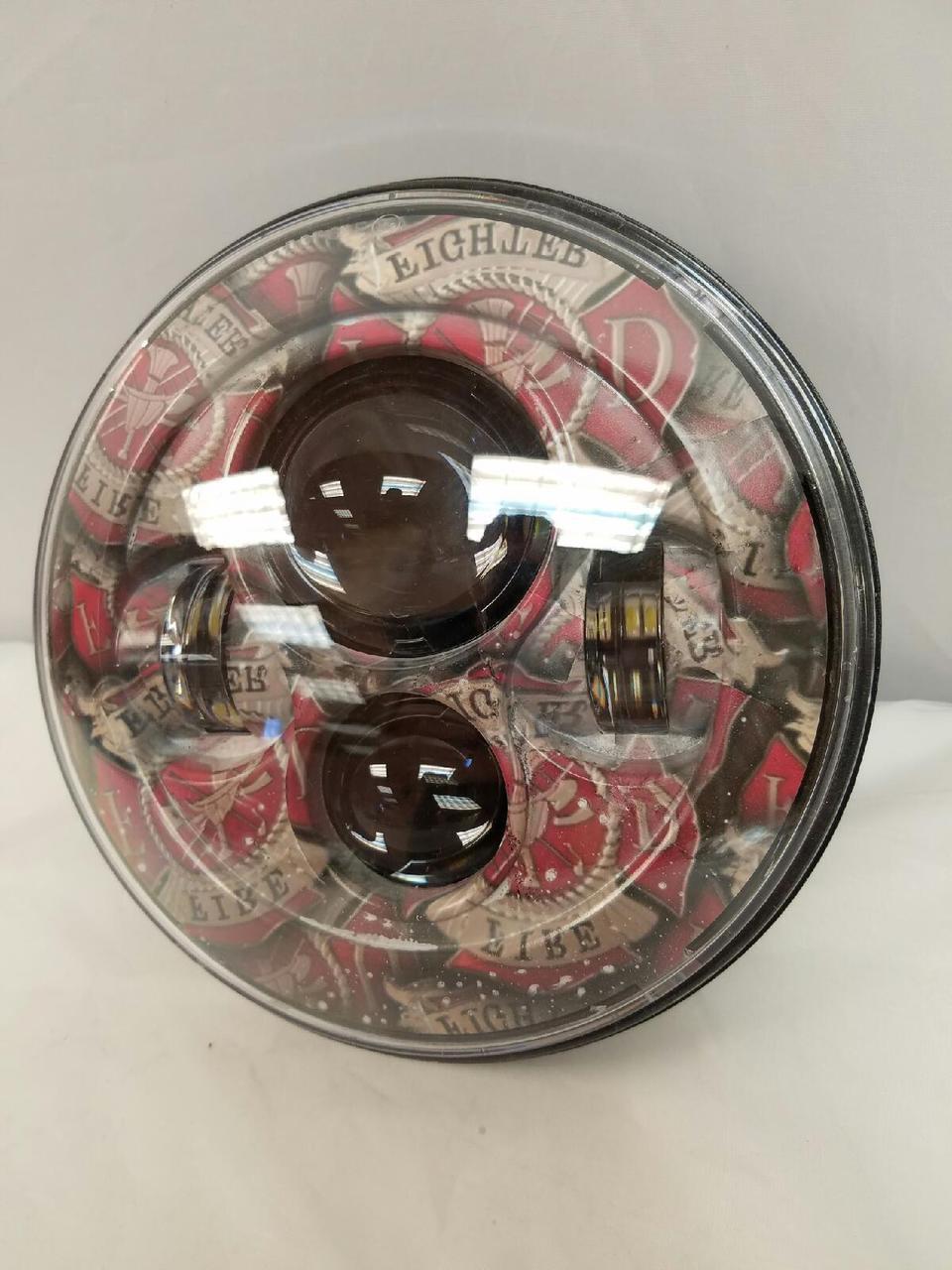 7" DAYMAKER Replacement FireFighter Design Projector HID LED Light Bulb Headlight Motorcycle Harley