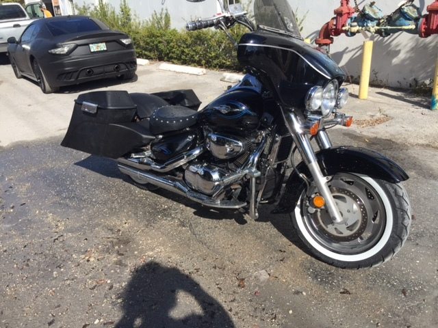 Suzuki C50 / C90 Boulevard 6" Out &amp; Down Saddlebags Complete Bagger kit