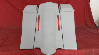 Honda VTX 1800 / 1300 6" Extended Stretched Out & Down Bags   Rear Fender   Lids  Fender No Cut Outs