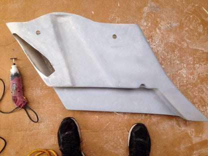 Honda VTX 1800 / 1300 6" Extended Stretched Out & Down Bags   Rear Fender   Right Side Cut Out Onlly - No lids
