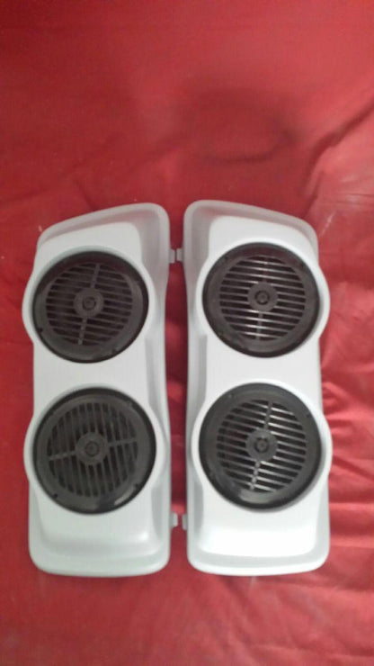 Harley Saddlebag Speaker Lids Dual 6.5" Harley Touring Stretched / Extended With Speakers