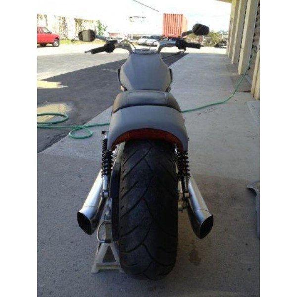 Vrod VRSCF Muscle Shorty Rear Custom Fender - 6.5" Shorter Non Painted