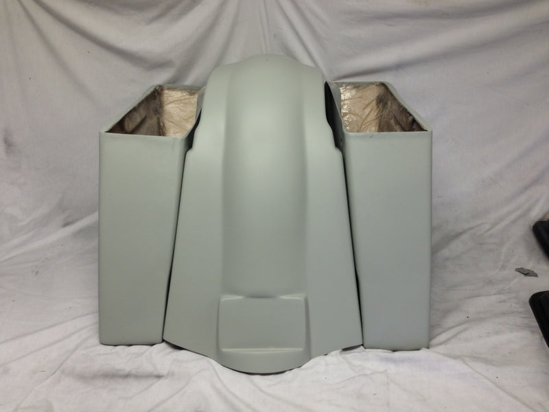 Harley Davidson 4" Extended Stretched Saddlebags Fender No Cut Out