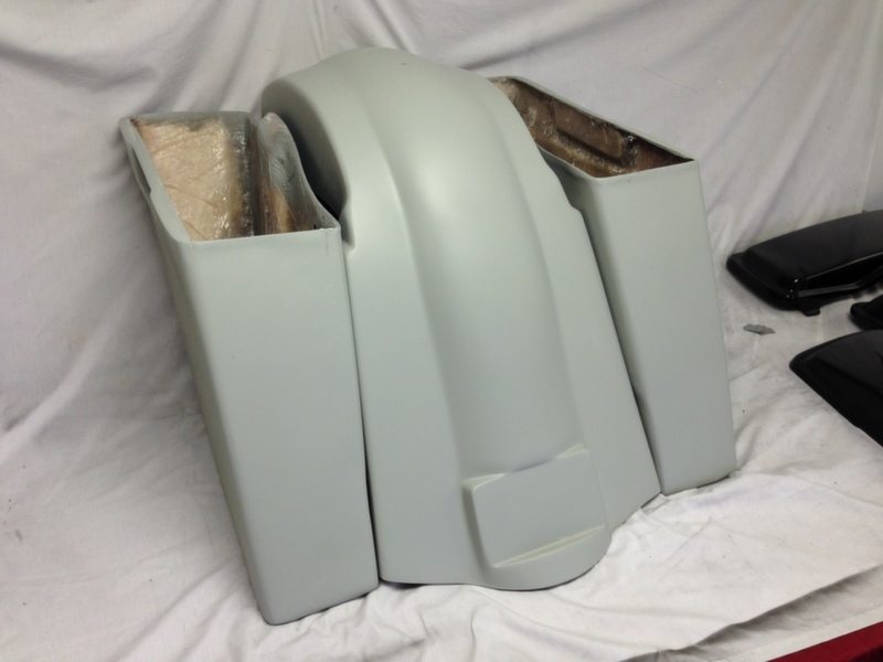 Harley Davidson 6" Heritage Softail Extended Saddlebags No Cutouts