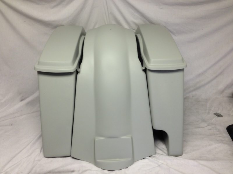 Harley Davidson 6" Softail Heritage Extended Stretched Saddlebags Lids Fender Right CutOut