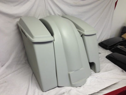 Harley Davidson 6" Softail Heritage Extended Stretched Saddlebags Lids Fender Right CutOut