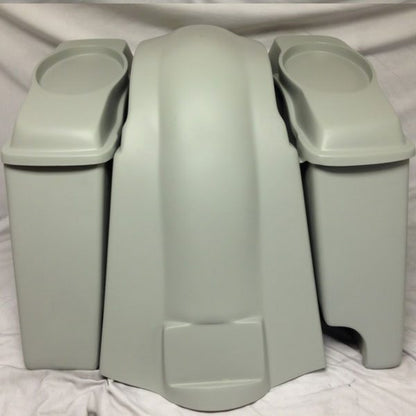 Harley Davidson 6" Heritage Softail Extended Saddlebags 6 x 9 Speaker Lids   Fender Right Cutout