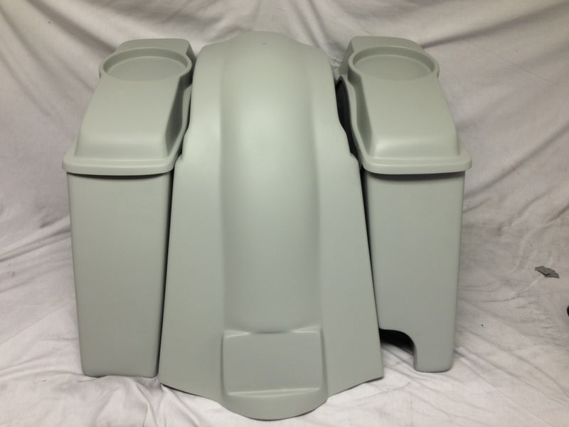 Harley Davidson 6" Stretched Extended Saddlebags 6 x 9 Speaker Lids Fender Right Cut out