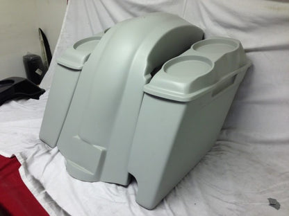 Harley Davidson 6" Heritage Softail Extended Saddlebags Dual 6.5" Speaker Lids   Fender Right Cutout