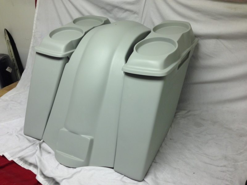 Harley Davidson 6" Heritage Softail Extended Saddlebags 6 x 9 Speaker Lids   Fender No Cutouts