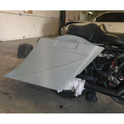 Harley Davidson Bagger 8" Stretched SaddleBags   Fender No Cut Outs   Recess Plate