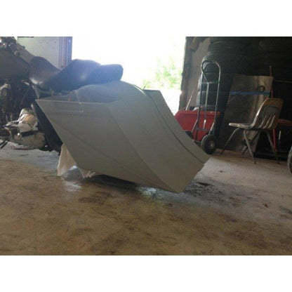 Harley Davidson Bagger 8" Stretched SaddleBags   Fender No Cut Outs   Recess Plate