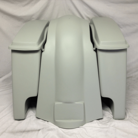Harley Davidson Softail Heritage 4" Extended Stretched Saddlebags Lids Fender Dual CutOuts