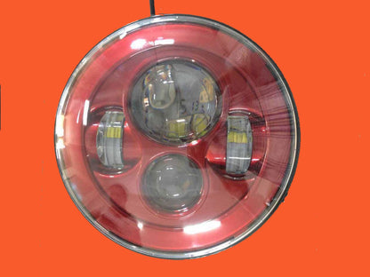 7" DAYMAKER Replacement RED Projector HID LED Light Bulb Headlight Motorcycle Harley
