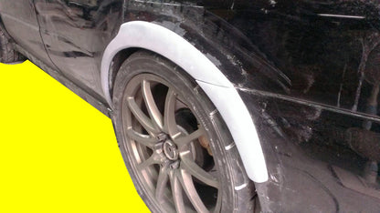 4 Pieces Rear Fender Flare Kit For 02 03 04 05 06 07 Fits Subaru Impreza Wrx Sti