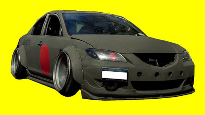 4" New School Fender Flares Universal Fiberglass 4Pcs