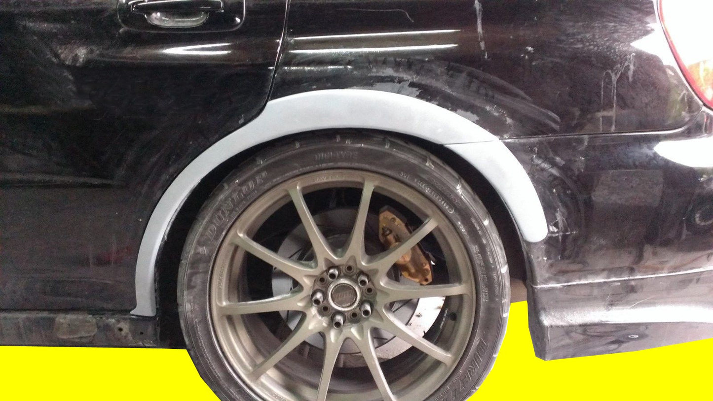 4 Pieces Rear Fender Flare Kit For 02 03 04 05 06 07 Fits Subaru Impreza Wrx Sti