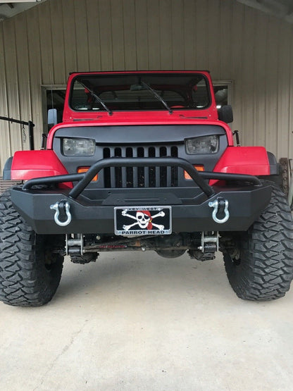 1987-95 Fits: Jeep Wrangler Yj Overlay Grille Grill Mean Furious Angry Bird Eyes Fiberglass