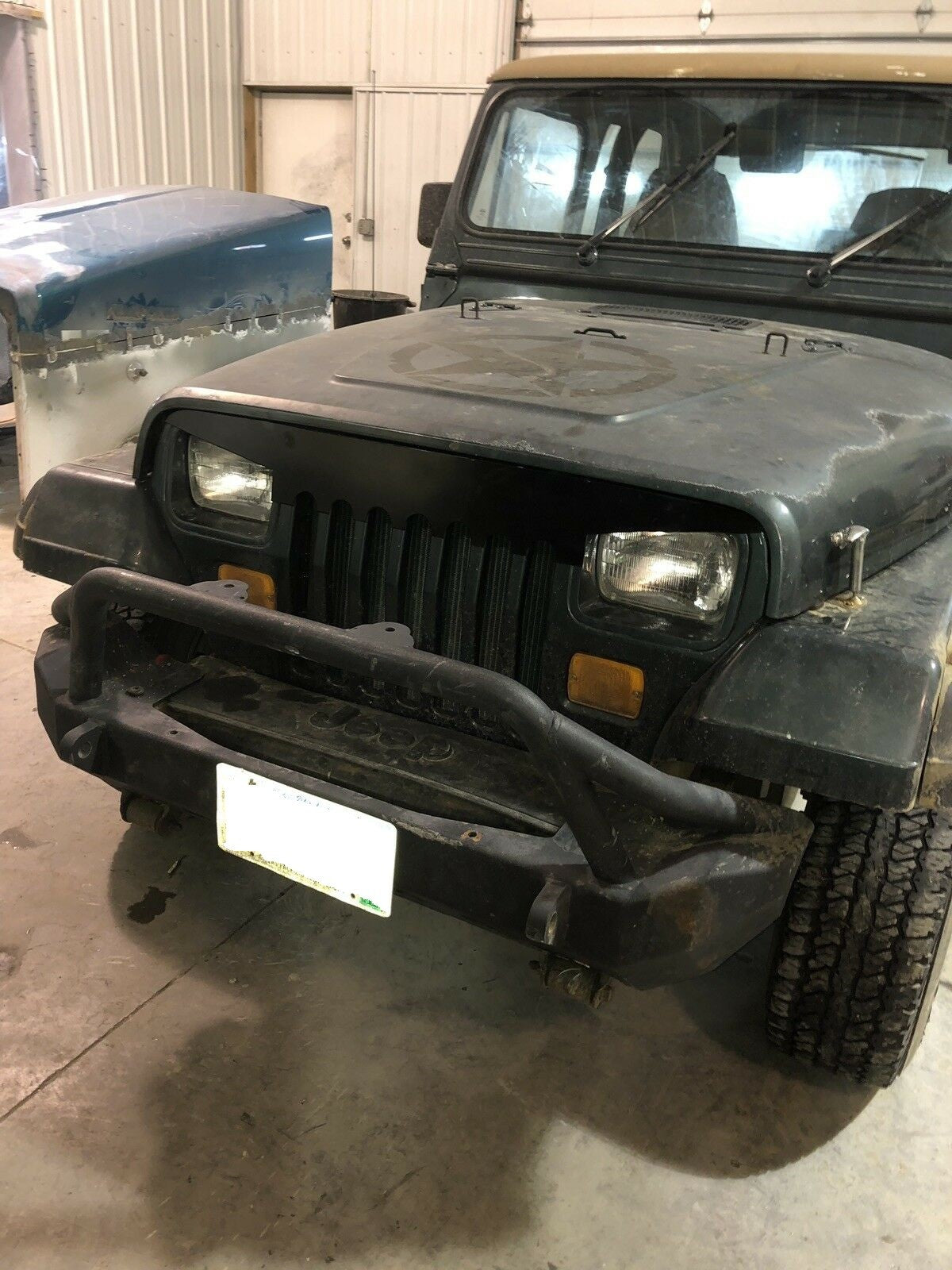 Jeep Wrangler YJ 1986-1995 Angry Headlight Grill Cover