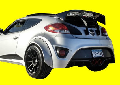 4" New School Fender Flares Universal Fiberglass 4Pcs