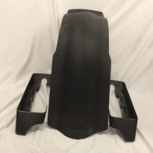 Harley Touring 4" Hard Stretched Saddlebag Extensions Extended Fender